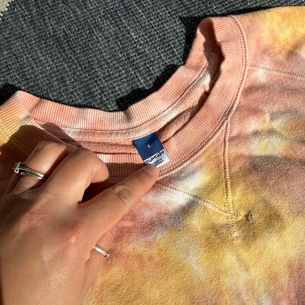 Old Navy Pink and Yellow Tie-Dye Set large - Picture 6 of 11